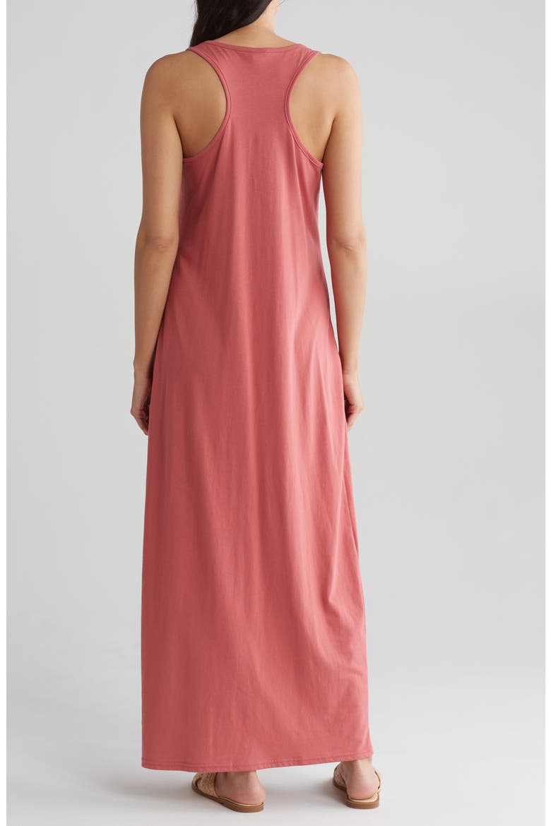 Sleeveless Racerback Maxi Dress, Alternate, color, PINK MAUVE