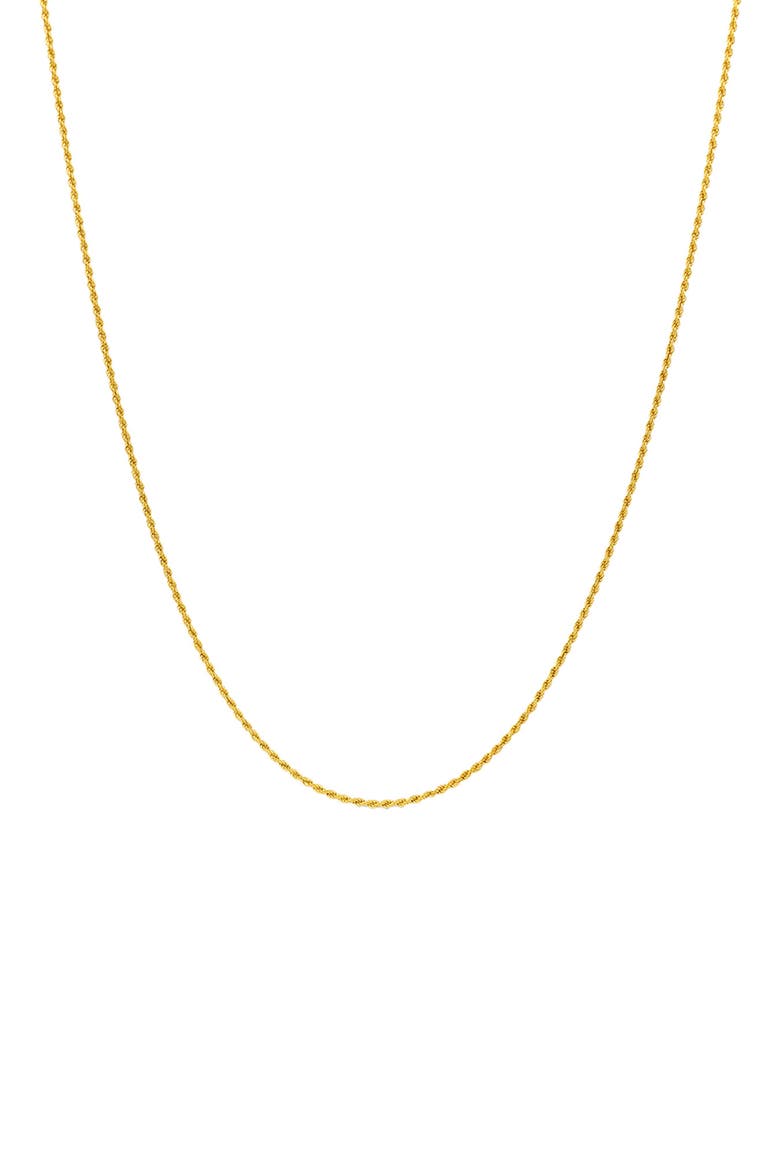 Rope Chain Necklace, Main, color, GOLD