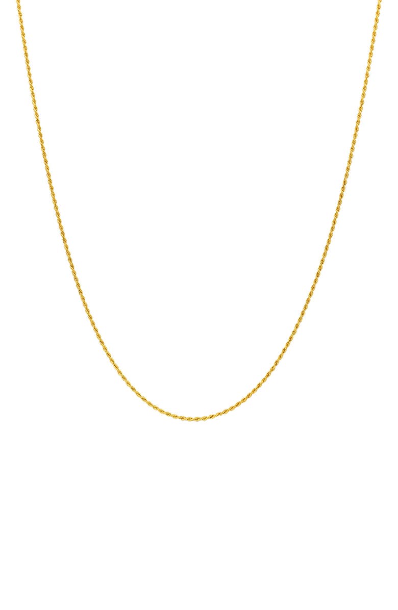AMERICAN EXCHANGE Rope Chain Necklace, Main, color, Gold