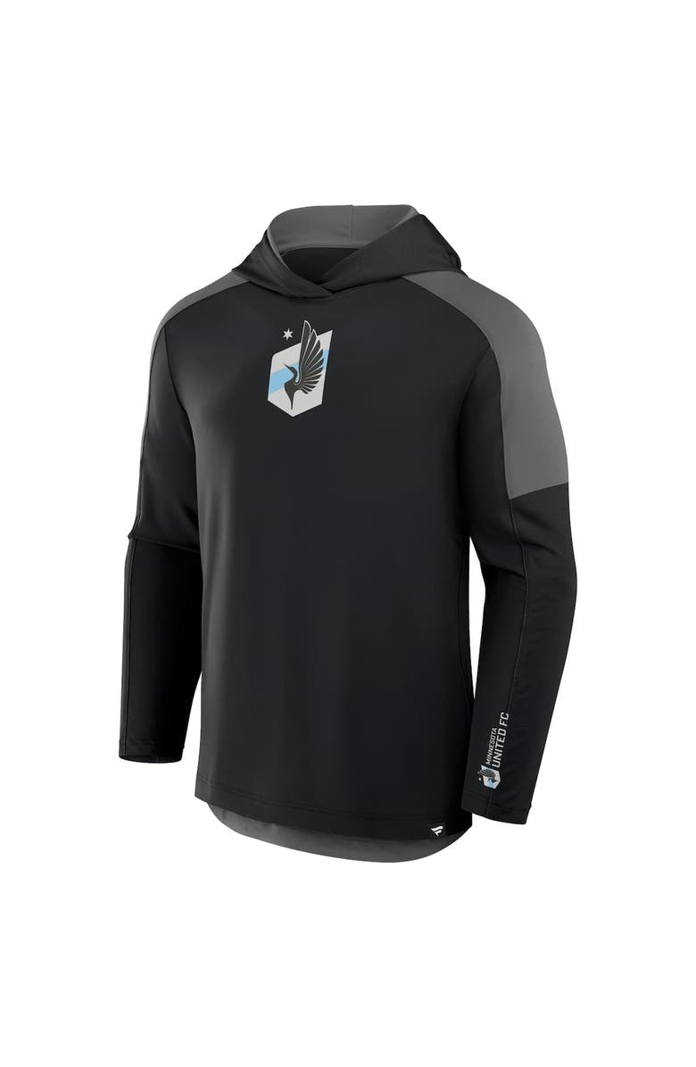 FANATICS Men's Fanatics Black Minnesota United FC Red Card Transitional Pullover Hoodie, Alternate, color, 