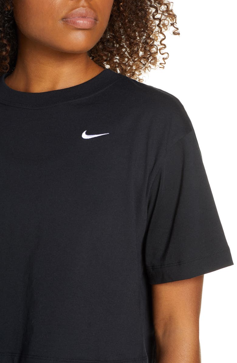 Nike Sportswear Essential Crop Organic Cotton Tee, Alternate, color,
