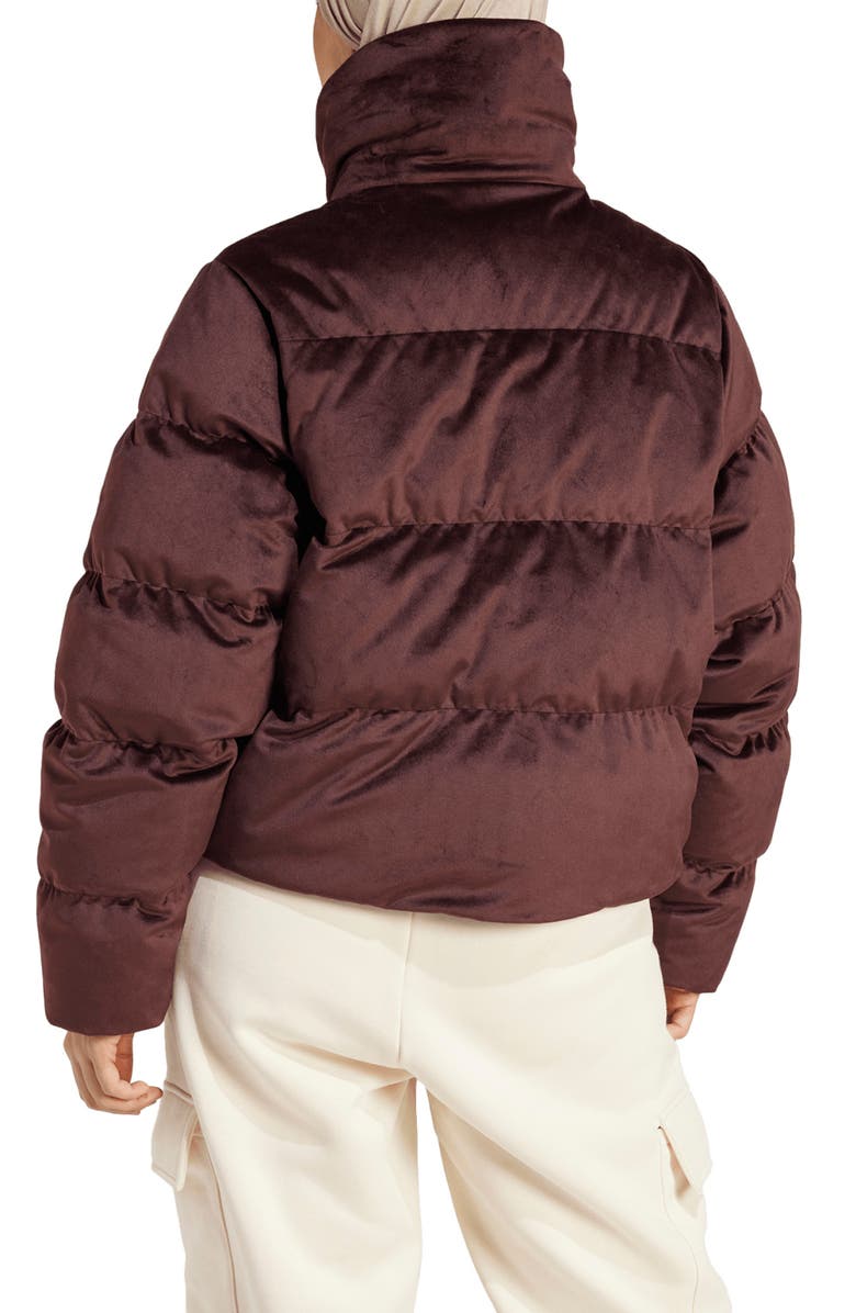 adidas Originals Regen Velour Down Puffer Jacket, Alternate, color, 