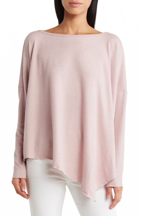 Long Sleeve Asymmetric Hem Top