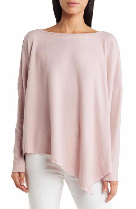 GO COUTURE Long Sleeve Asymmetric Hem Top