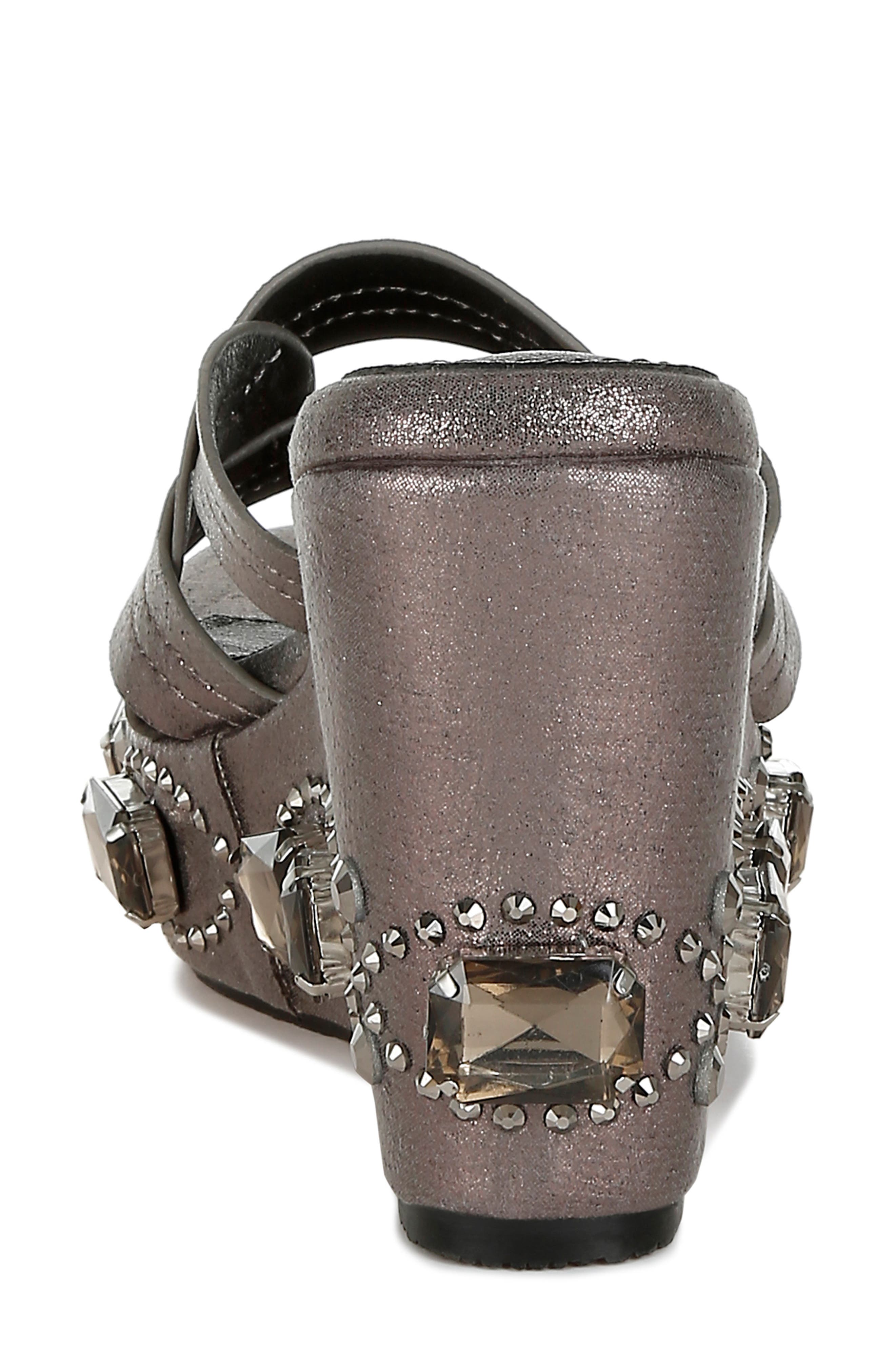 LONDON RAG Blistronic Platform Wedge Sandal, Alternate, color, Pewter