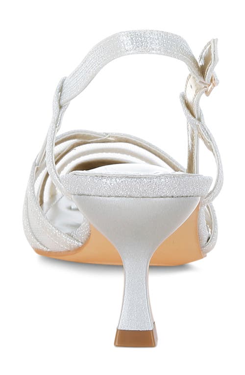 London Rag Daldra Pointed Toe Pump In Silver