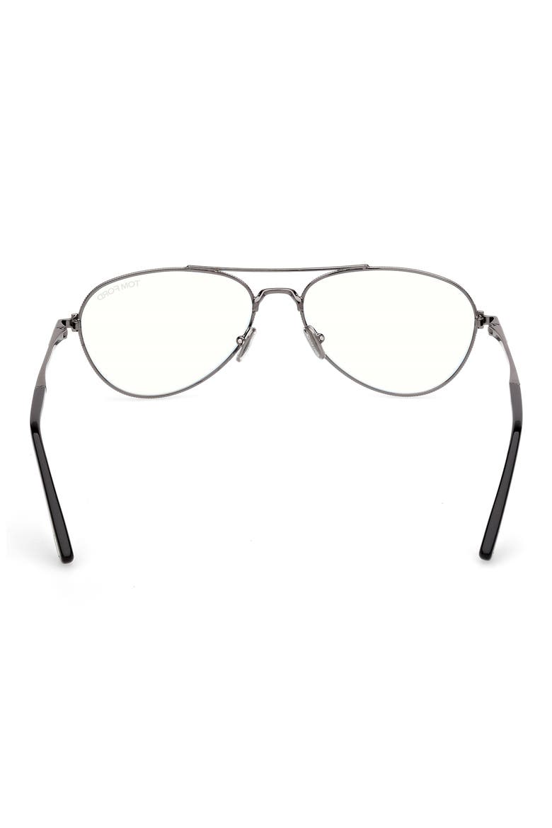 56mm Pilot Optical Glasses, Alternate, color, DARK GUNMETAL / PALLADIUM