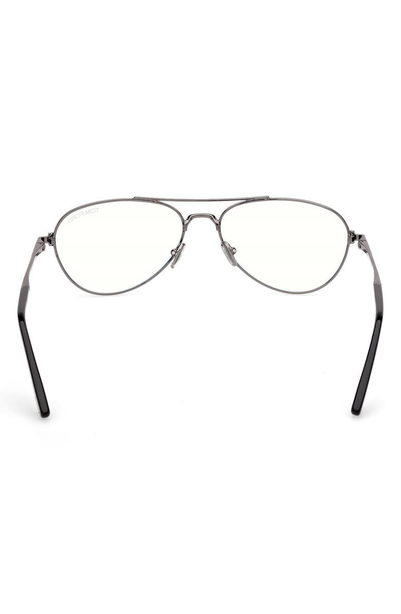 TOM FORD 56mm Pilot Optical Glasses, Alternate, color, 