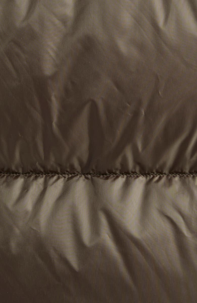 Max Mara The Cube Seia Hooded Down Jacket, Alternate, color, Kaki