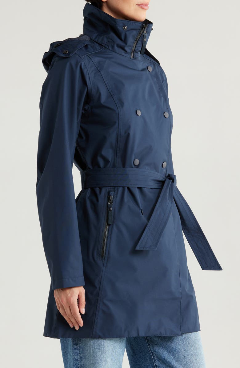 Helly Hansen Welsey II Insulated Waterproof Trench Coat, Alternate, color, 