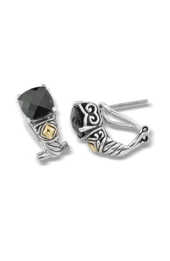 Samuel B. Black Spinel Hoop Earrings In Black