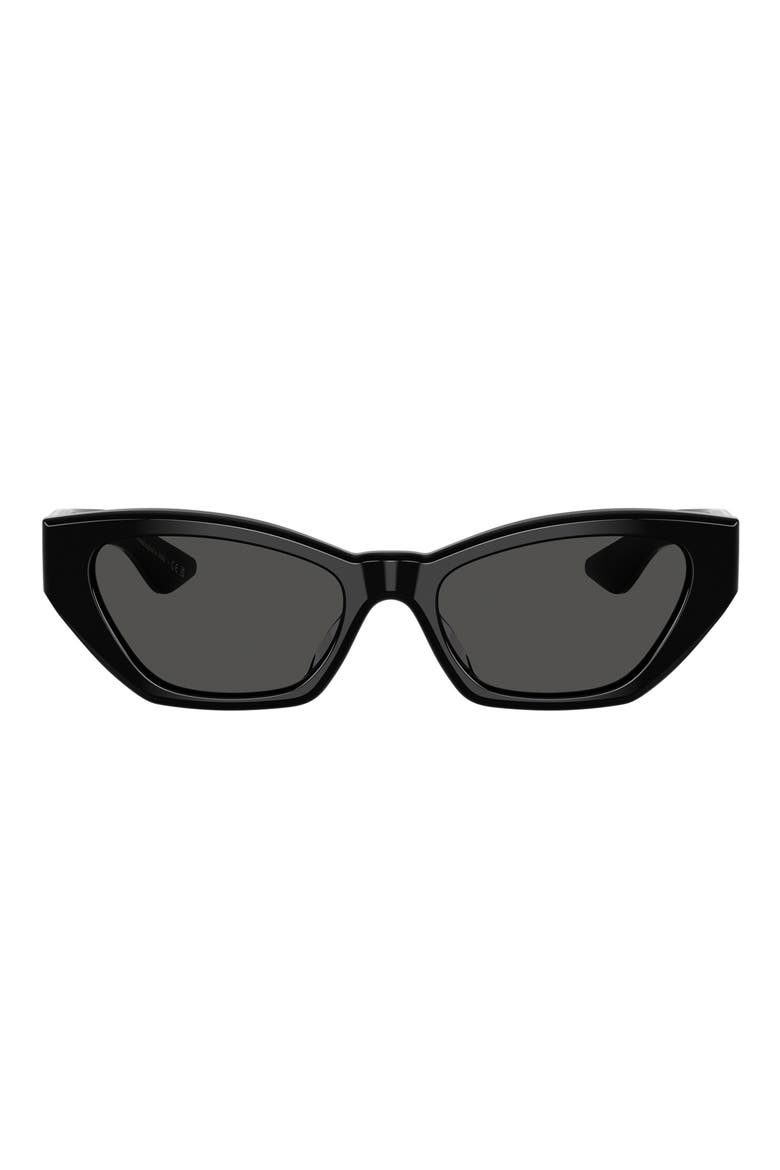 53mm Khaite Cat Eye Sunglasses, Main, color, BLACK / GREY