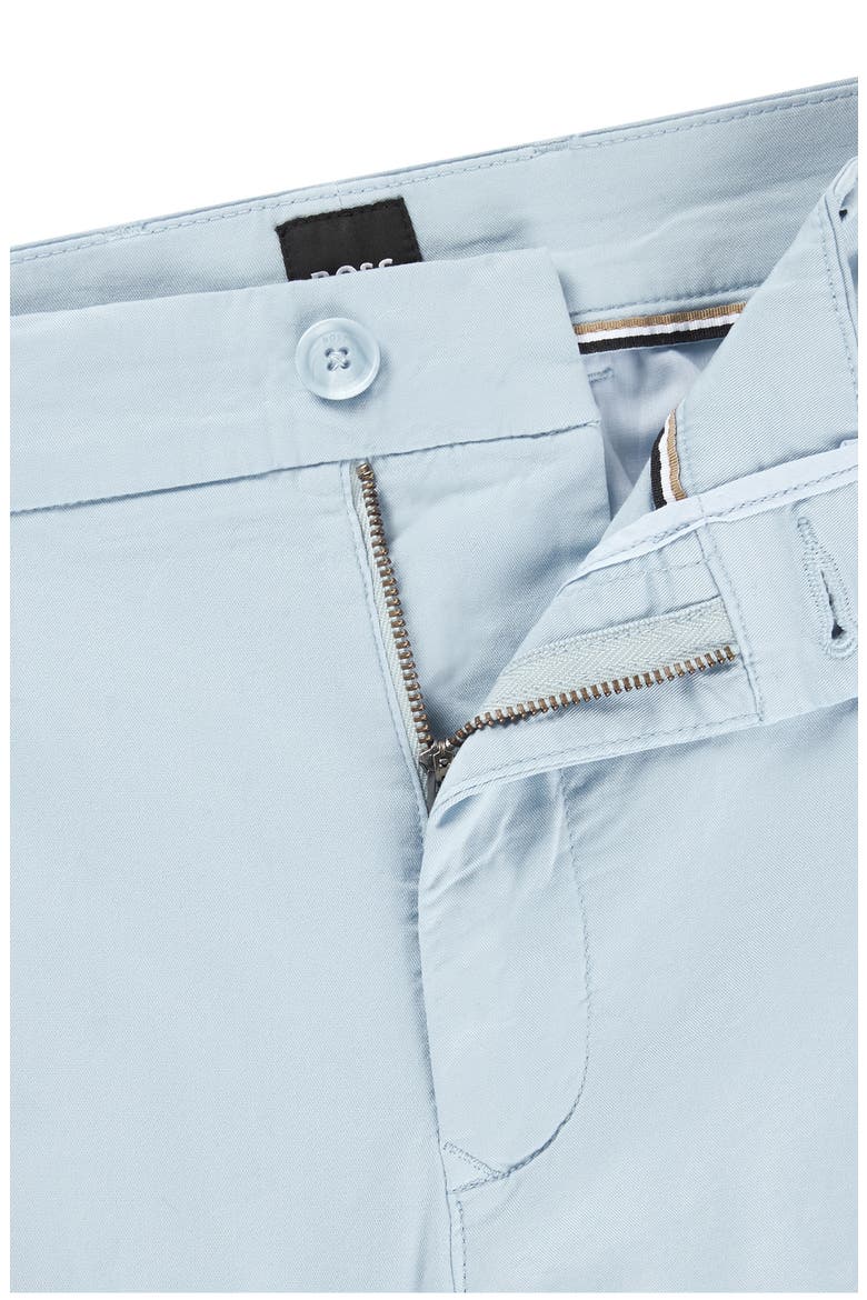Slice Stretch Cotton Shorts, Alternate, color, LIGHT BLUE