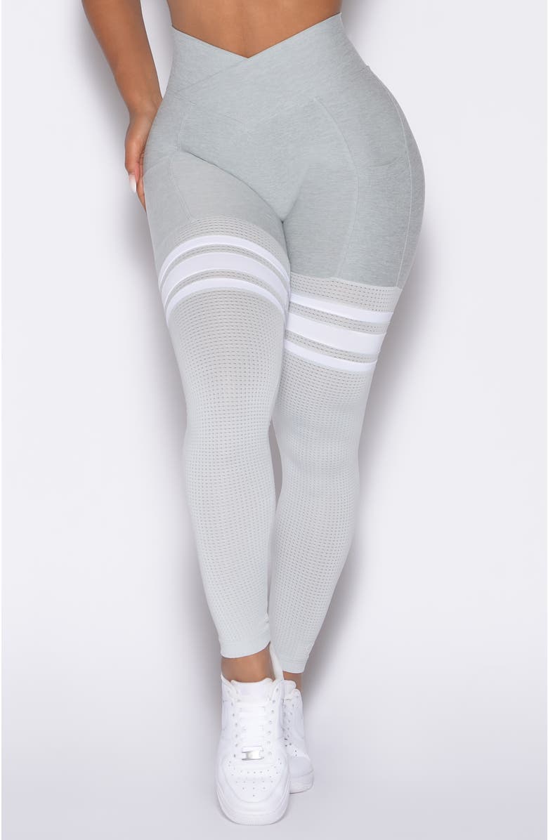 Bombshell Sportswear Contour Thigh High, Main, color, Light Cloud