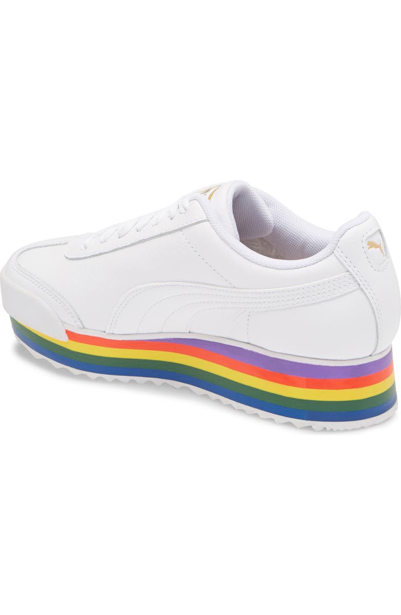 PUMA Roma Amor Rainbow Platform Sneaker, Alternate, color,