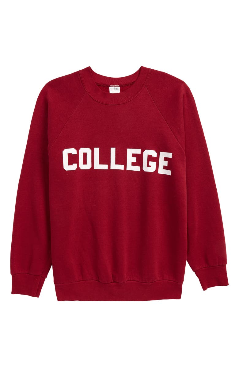 Goodfair Unisex Vintage '80s College Sweatshirt, Main, color,