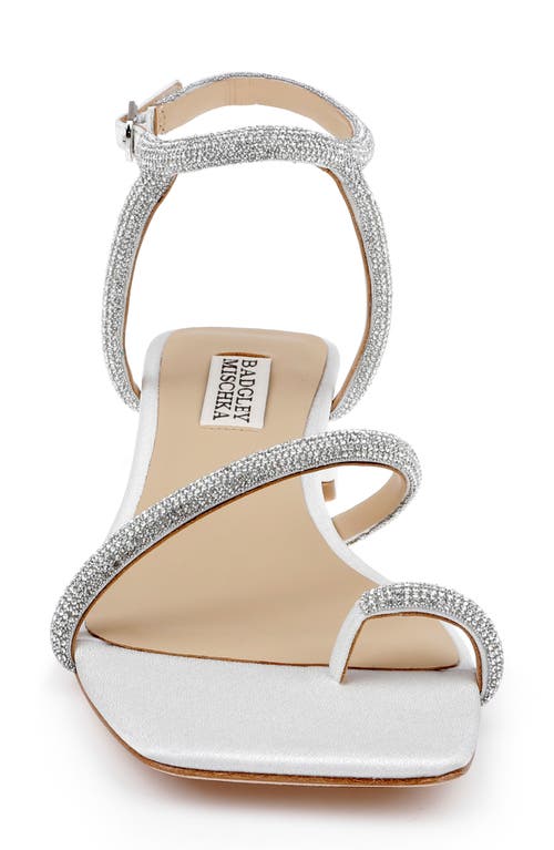 BADGLEY MISCHKA BADGLEY MISCHKA COLLECTION DAKOTAH ANKLE STRAP TOE LOOP SANDAL 