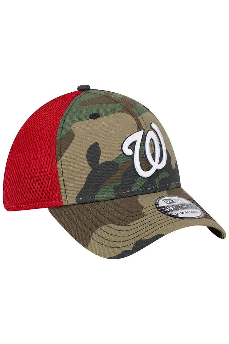 Men's New Era Camo Washington Nationals Team Neo 39THIRTY Flex Hat, Alternate, color, Camo