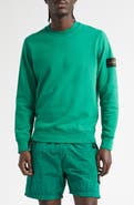 Stone Island Compass Patch Fleece Sweatshirt