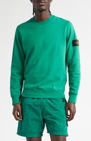 Stone Island Compass Patch Fleece Sweatshirt