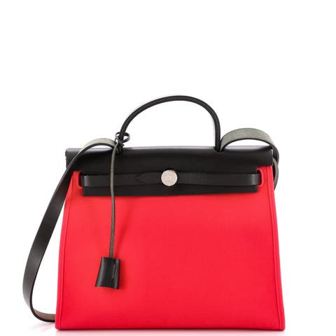 Herbag Zip Leather and Toile 31