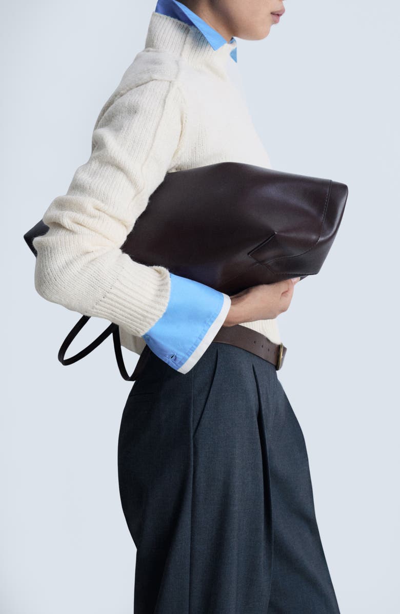 MANGO Perkins Seam Detail Mock Neck Sweater, Alternate, color,