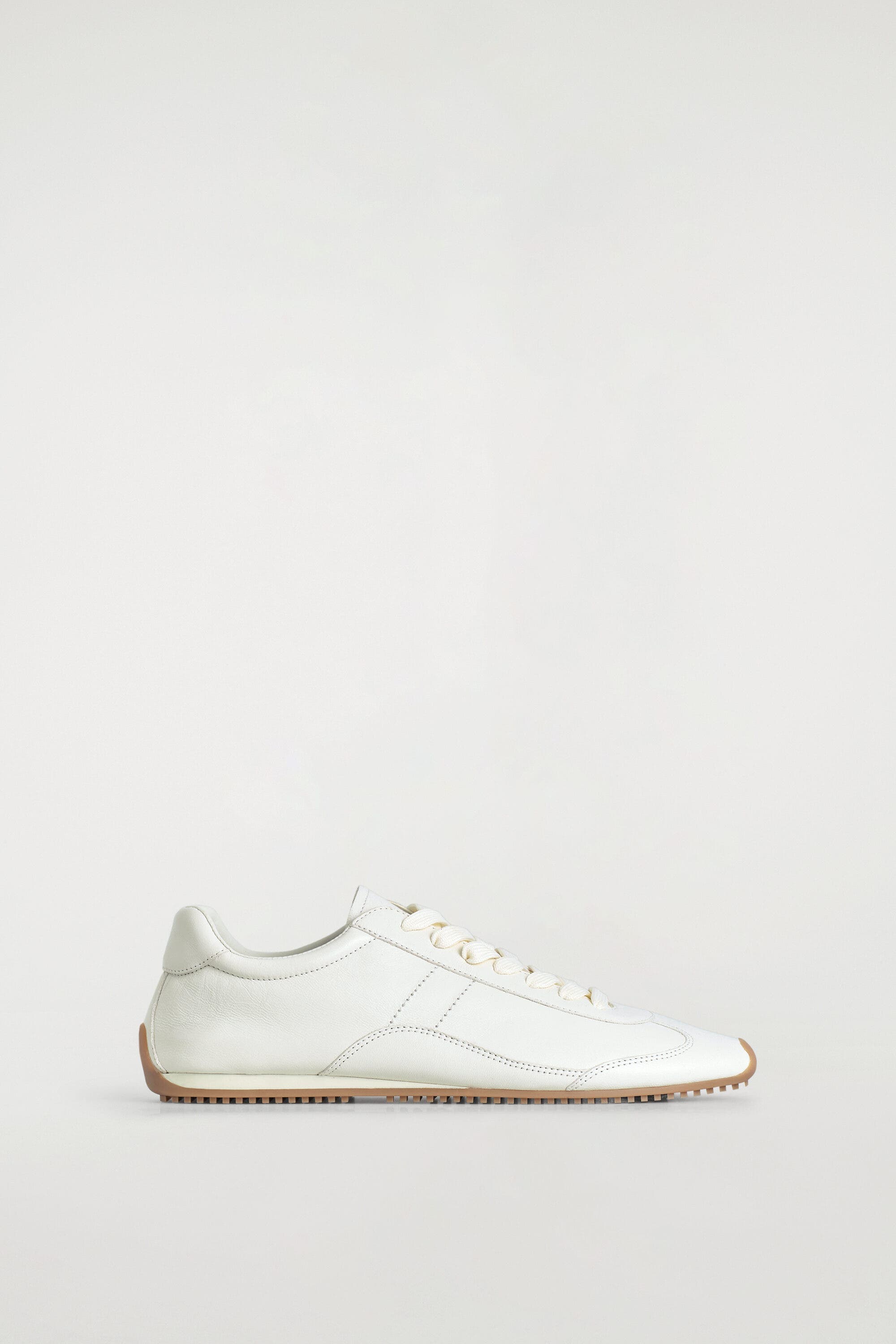 Leather Sneakers, Main, color, WHITE
