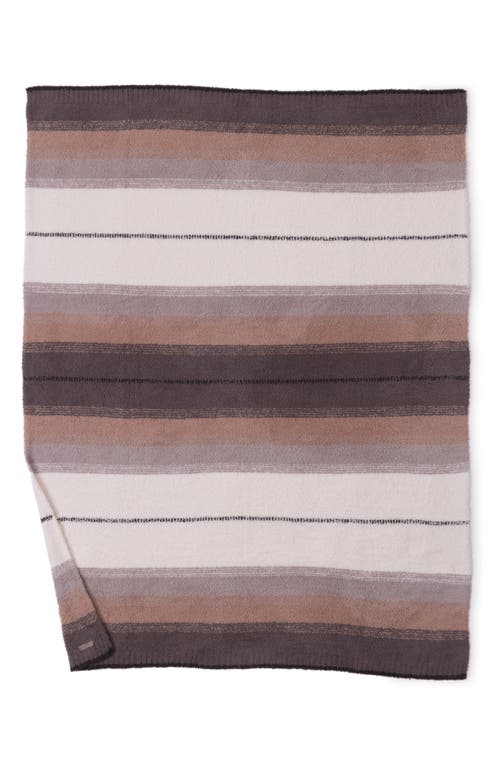 Barefoot Dreams Cozychic® Ombré Stripe Throw Blanket In Brown