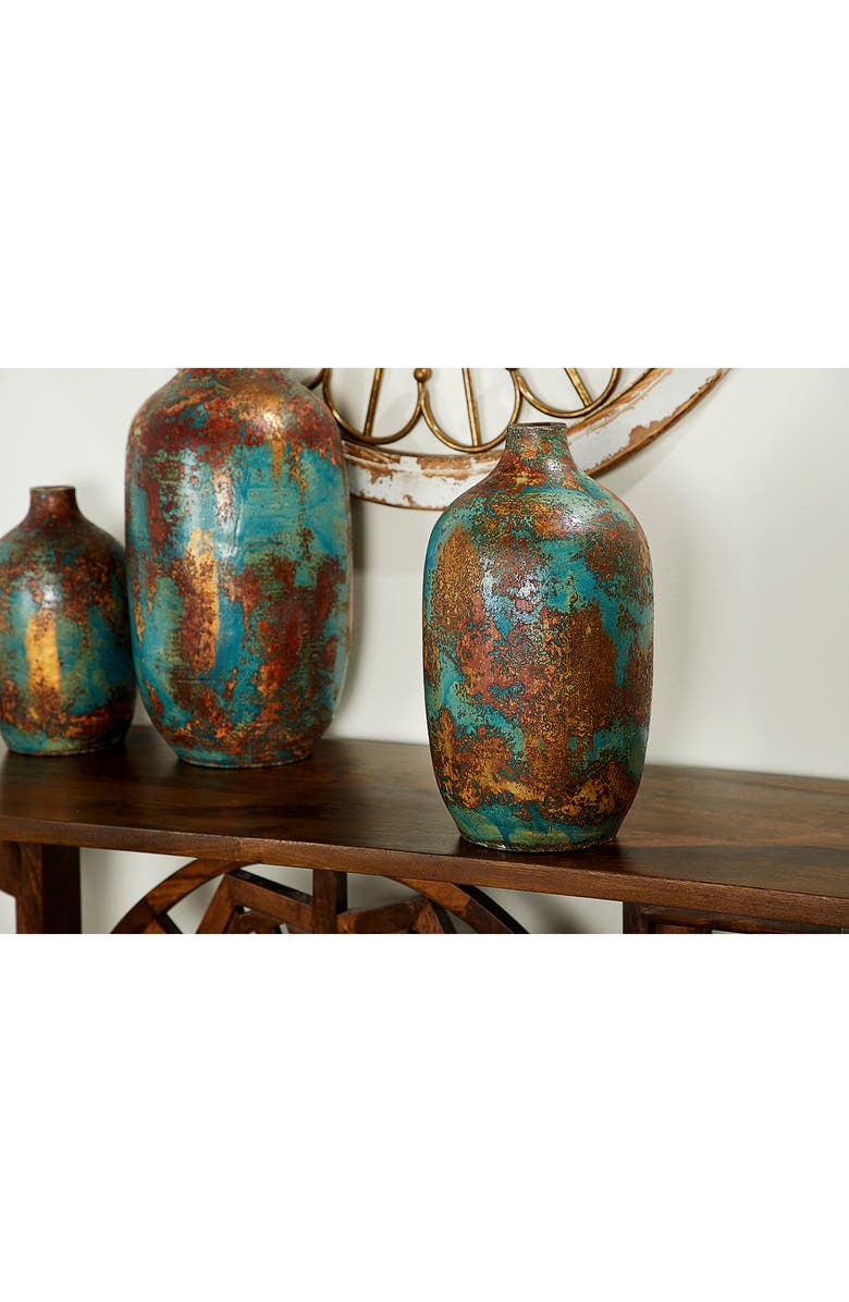 SONOMA SAGE HOME Blue Ceramic Distressed Vase, Alternate, color, 