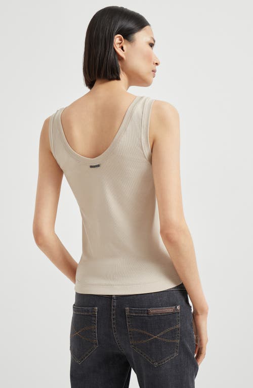 Brunello Cucinelli Ribbed Jersey Top