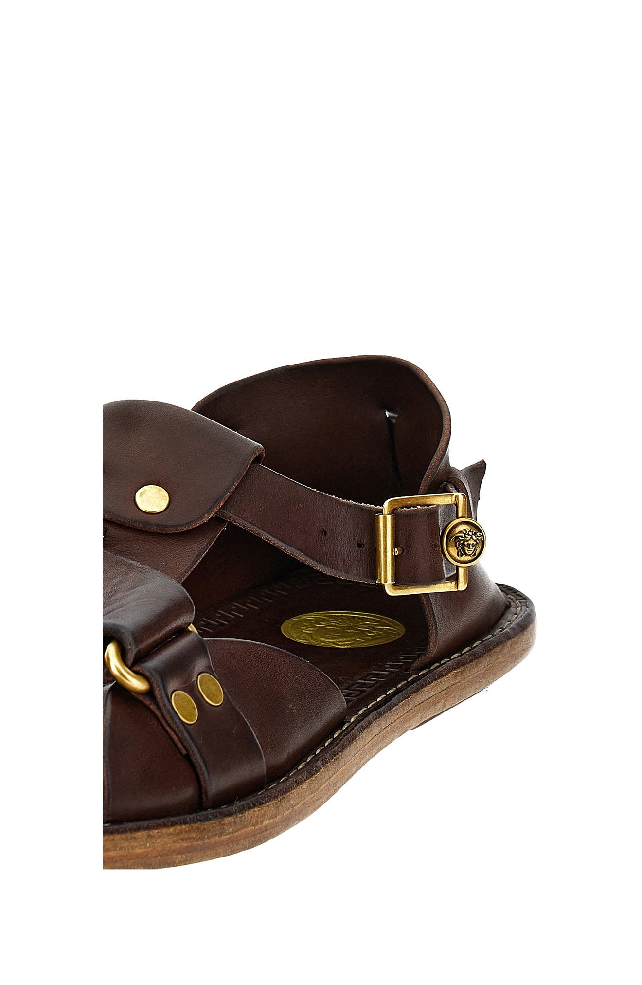 Versace First Line Souvenir Fisherman Sandal, Alternate, color, Burnt-Gold