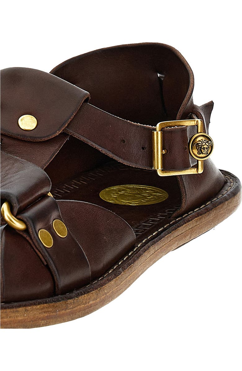 Versace First Line Souvenir Fisherman Sandal, Alternate, color, Burnt-Gold