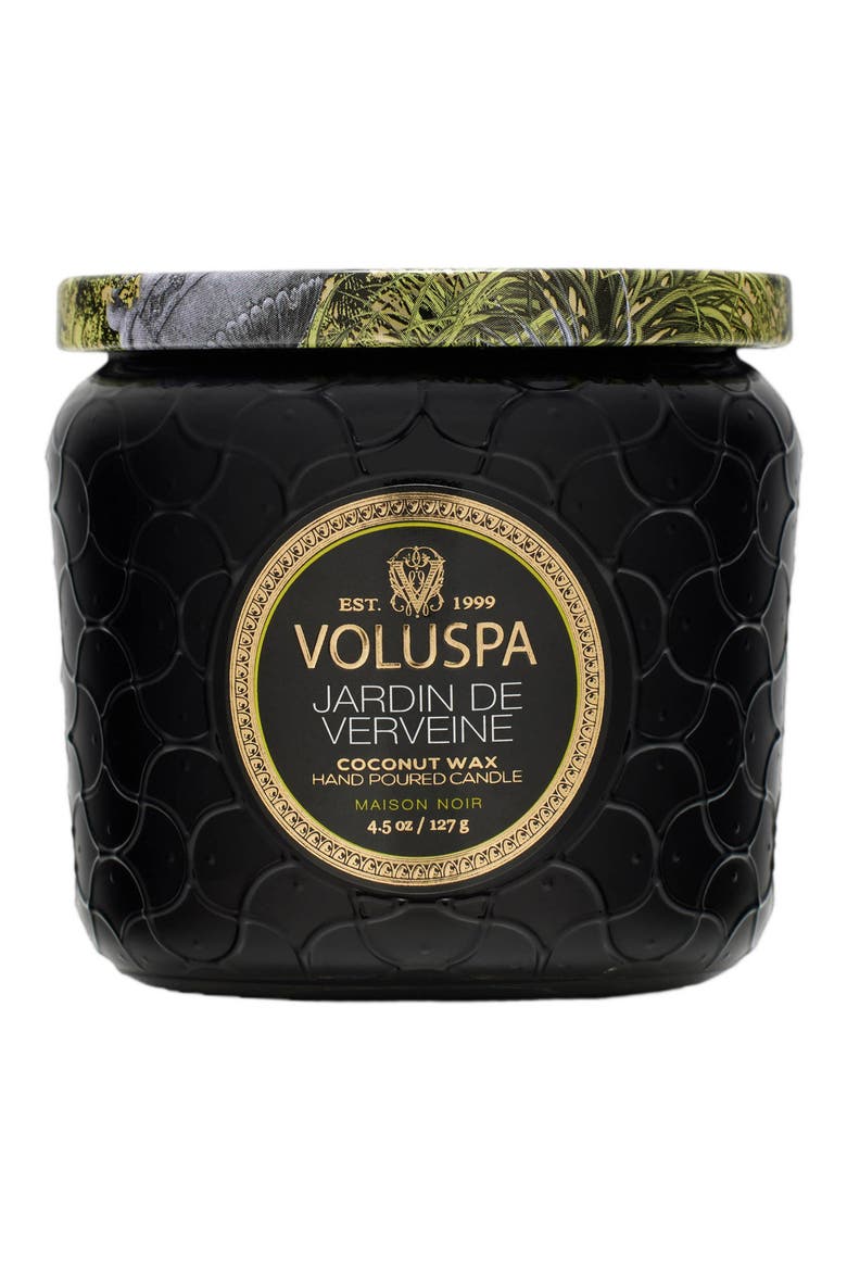 Jardin de Verveine Petite Jar Candle, Main, color, BLACK TONES