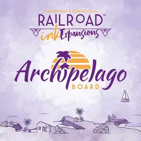 Railroad Ink Challenge Archipelago Boards Set  1 to 4 Players | 20 Minutes | Ages 8+
