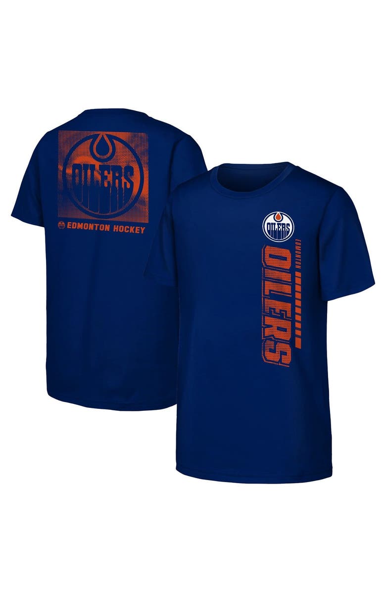 Outerstuff Youth  Royal Edmonton Oilers Atmosphere T-Shirt, Alternate, color, 