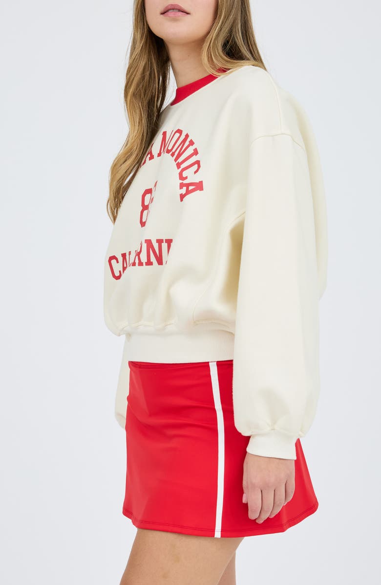 Blu Pepper Santa Monica Graphic Pullover Sweater, Alternate, color,