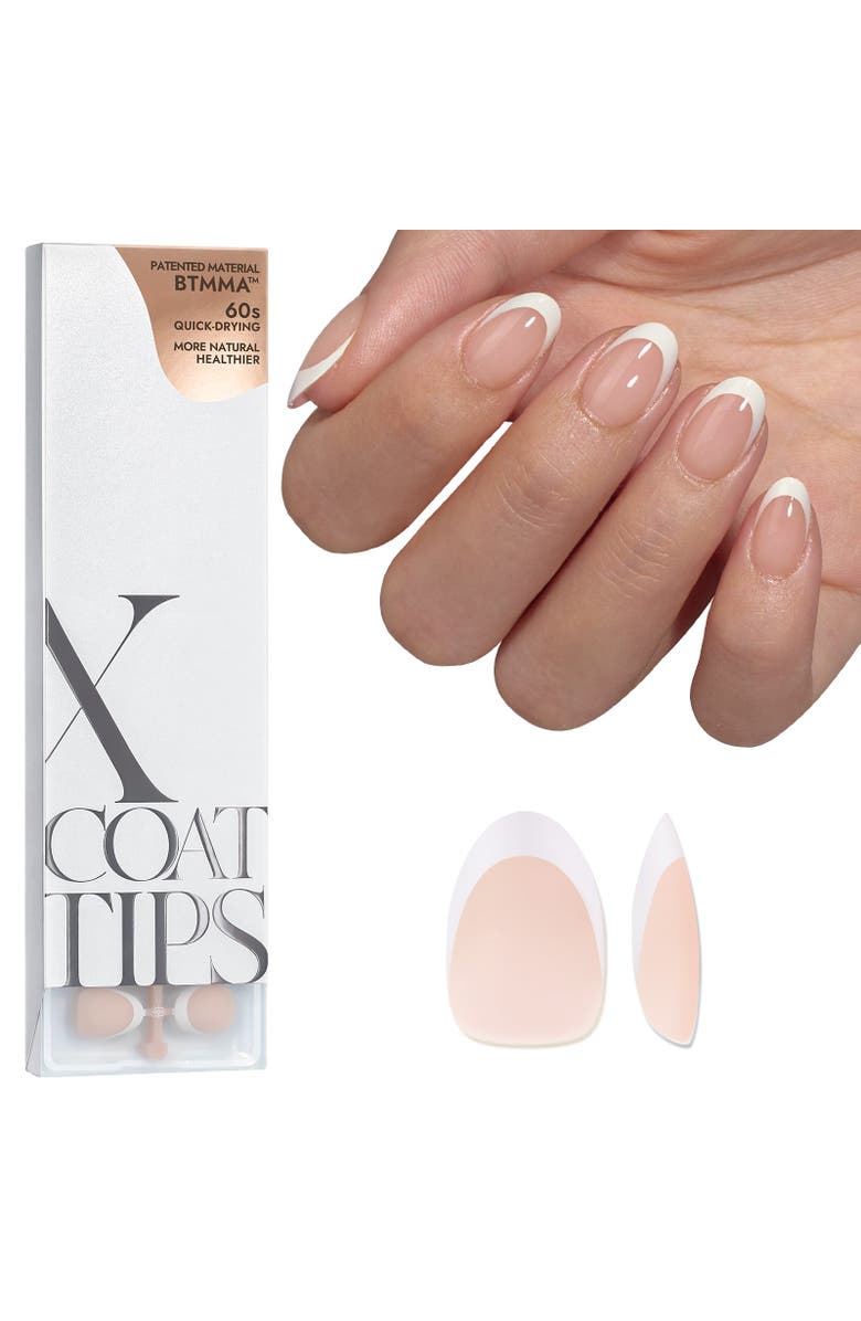 Btartboxnails Soft Gel Nails XCOATTIPS<sup>®</sup> French Collection, Main, color, Extra Short Almond Nude