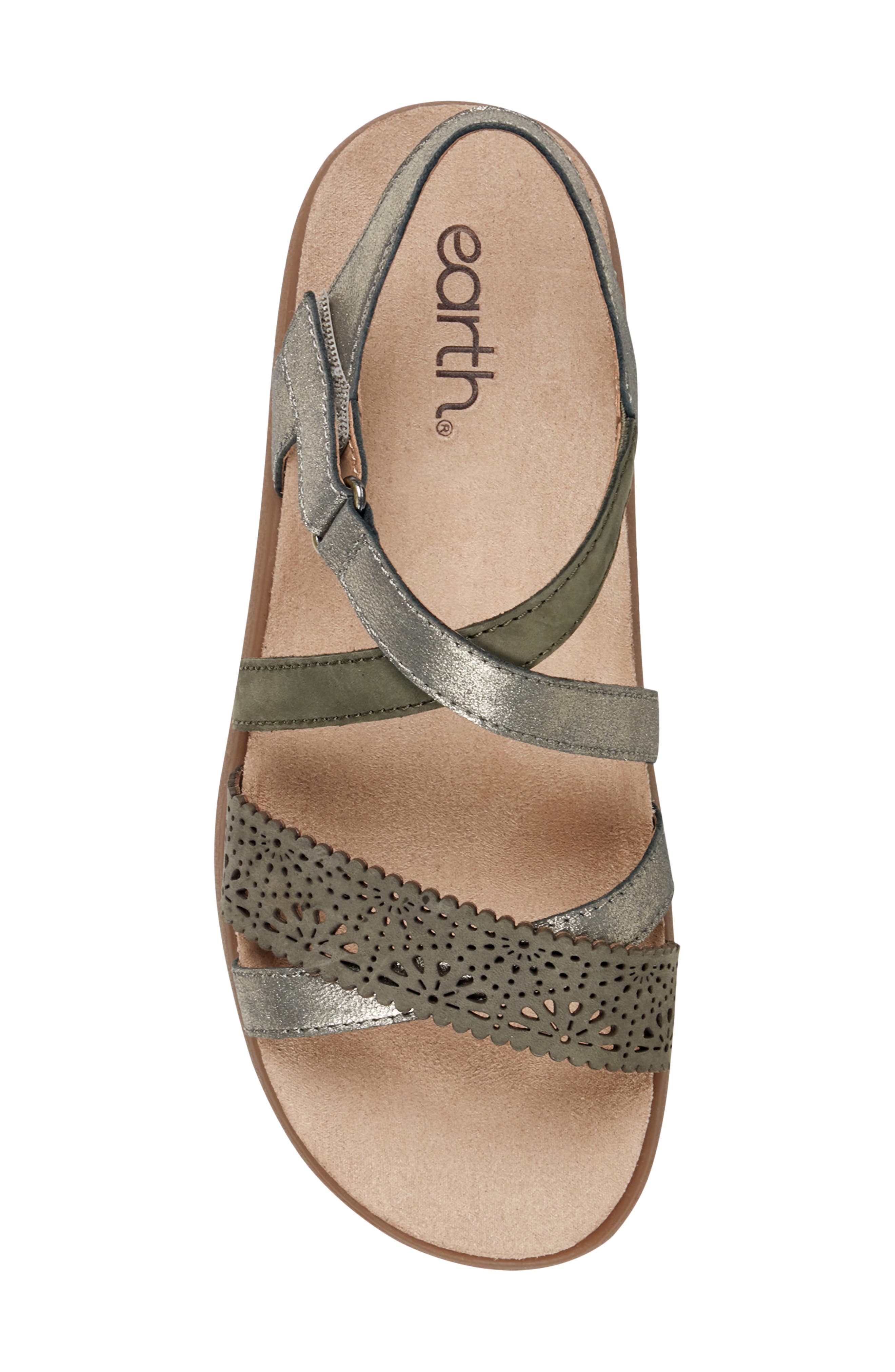Athena Sandal, Alternate, color, DARK GREEN