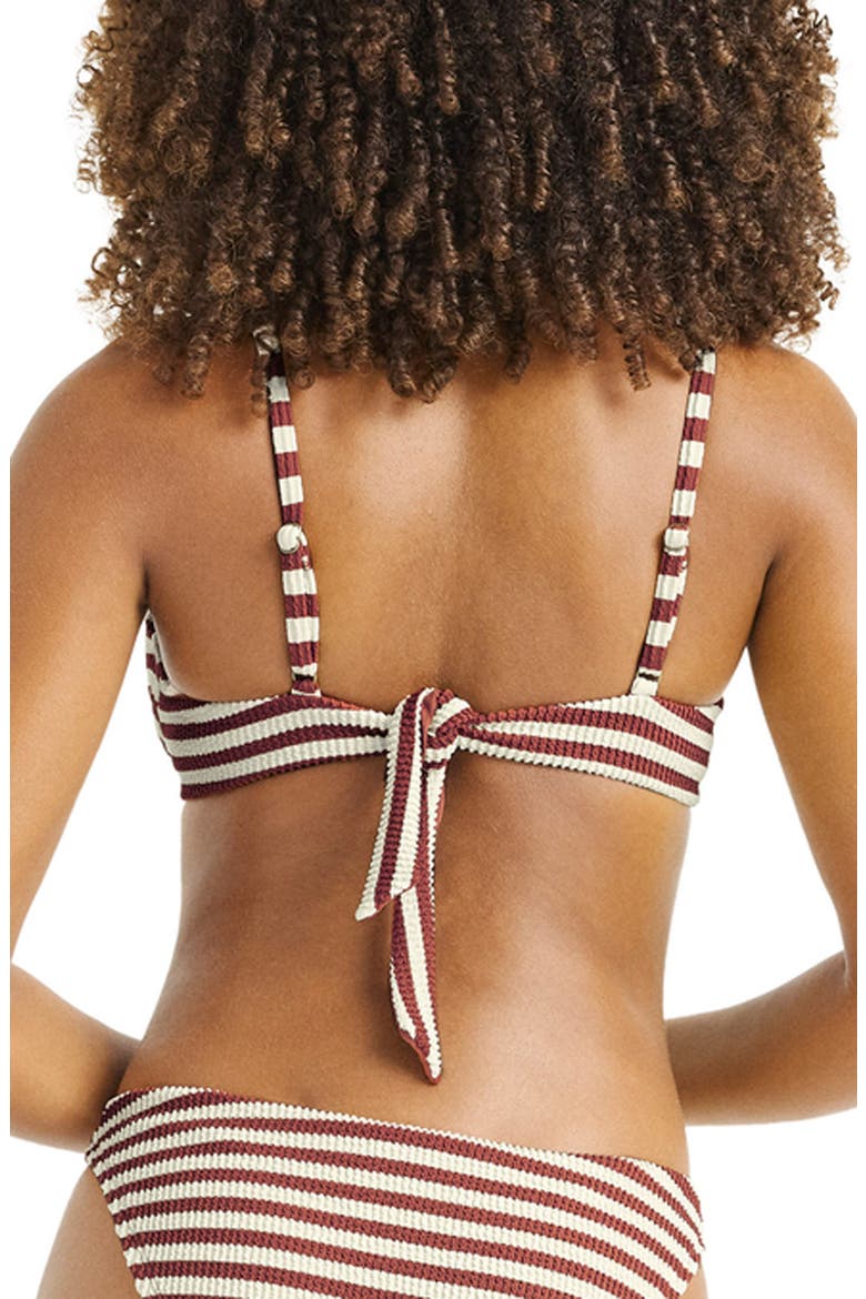Maisie Underwire Bikini Top, Alternate, color, BROWN