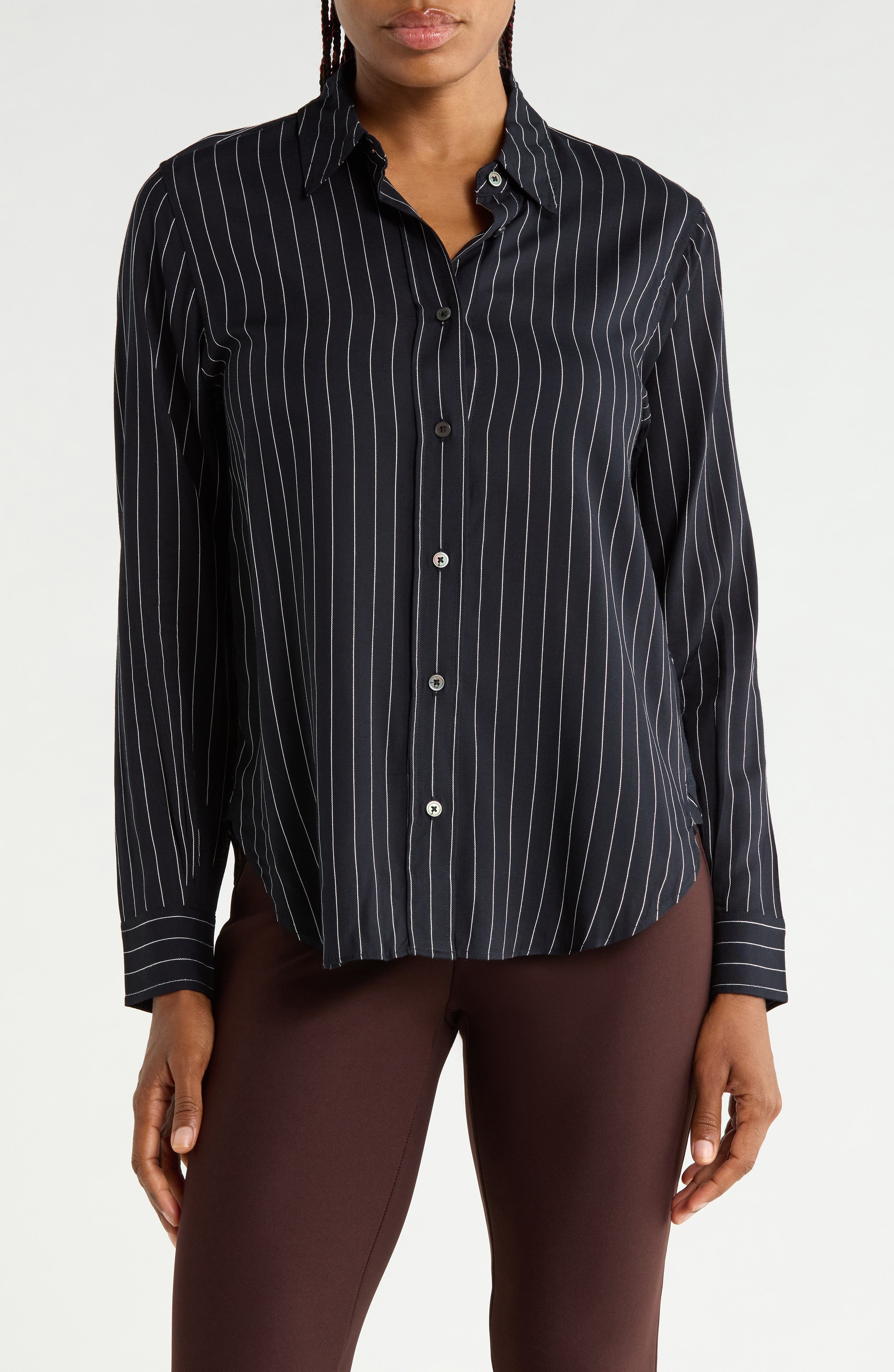 Pinstriped Long Sleeve Shirt