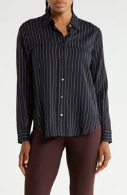 JASON WU Pinstriped Long Sleeve Shirt