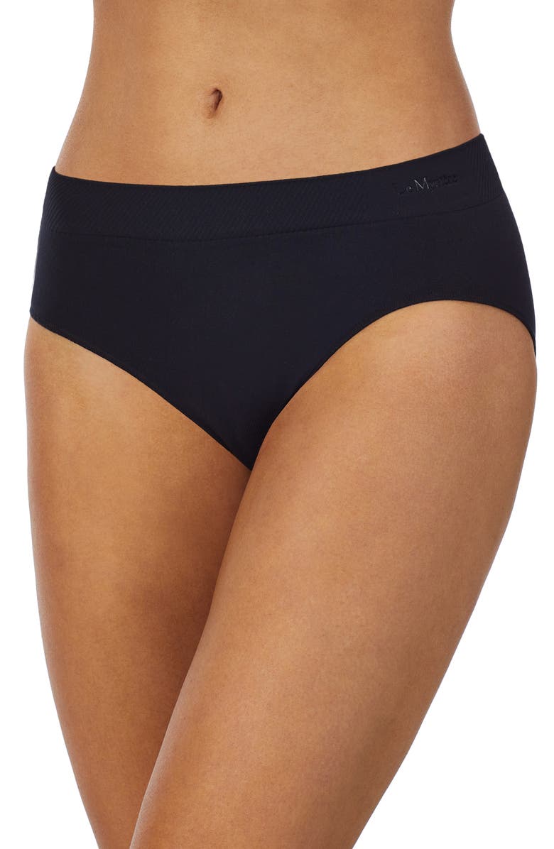 Le Mystère Seamless Comfort Hipster Briefs, Main, color, Black
