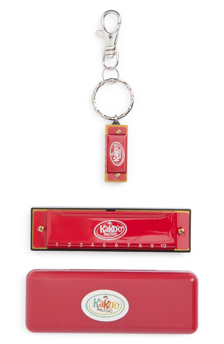 KaKo'o Music Harmonica & Mini Harmonica Keychain Set, Main, color,