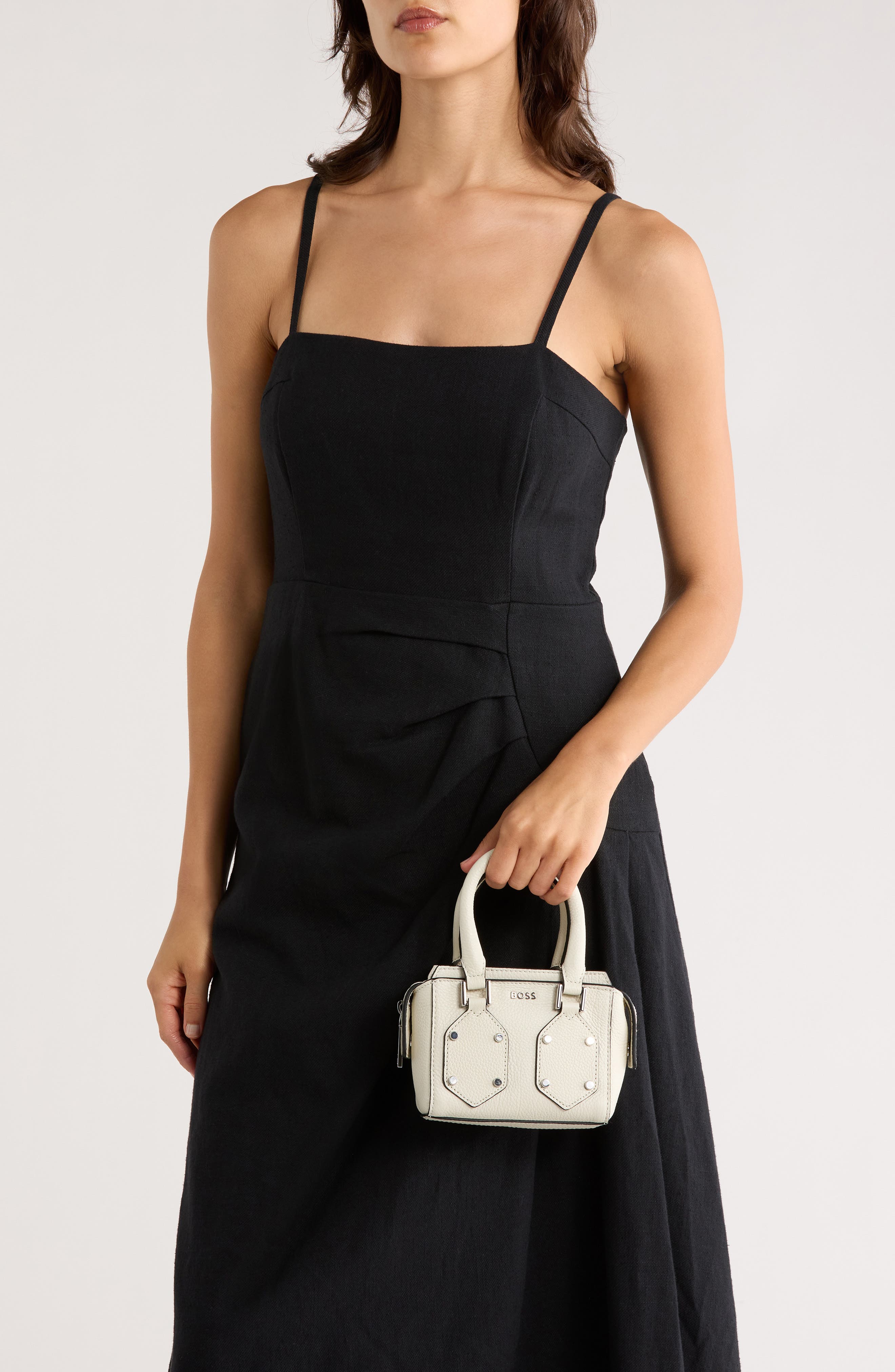 BOSS Ivy Extra Small Shoulder Bag, Alternate, color, Open White