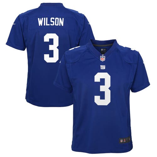Nike Kids' Youth  Russell Wilson Royal New York Giants Game Jersey In Blue