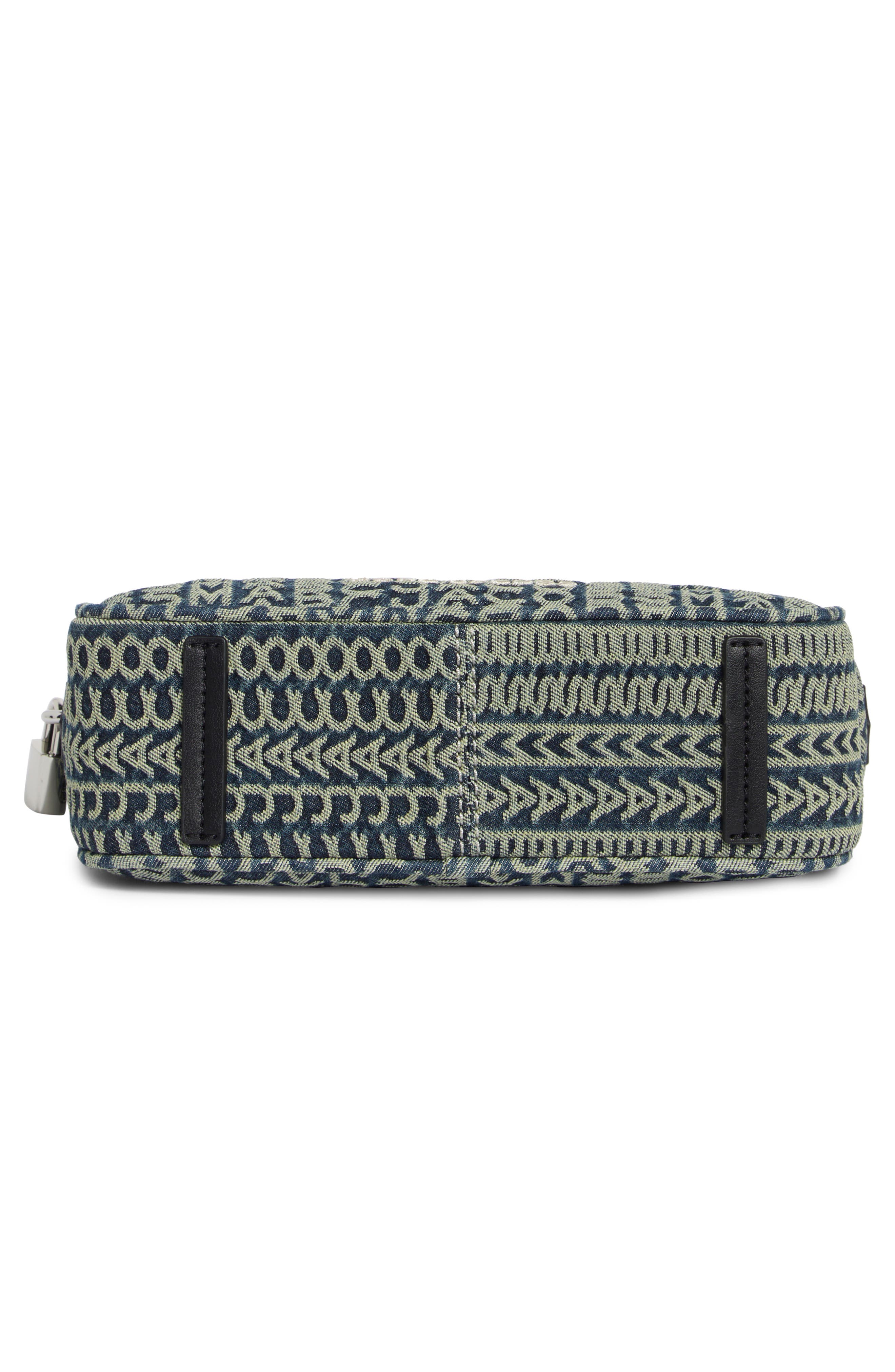 Small Drifter Monogram Denim Shoulder Bag, Alternate, color, INDIGO