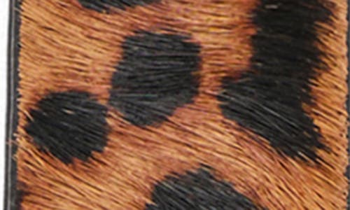 Mango Animal Print Genuine Calf Hair Belt In Brown