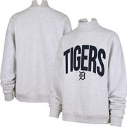 '47 Women's '47 Heather Gray Detroit Tigers Subtle Muse Mock Neck Sweatshirt
