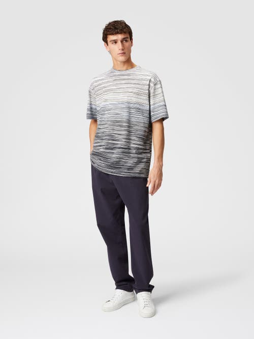 Missoni Man T-shirt Midnight Blue Size Xxl Cotton In Multicoloured