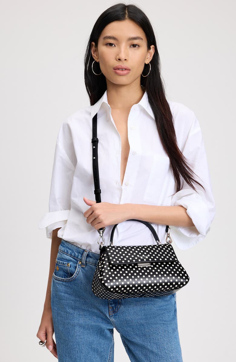 Kate Spade New York grace dot fine leather top handle bag, Alternate, color,